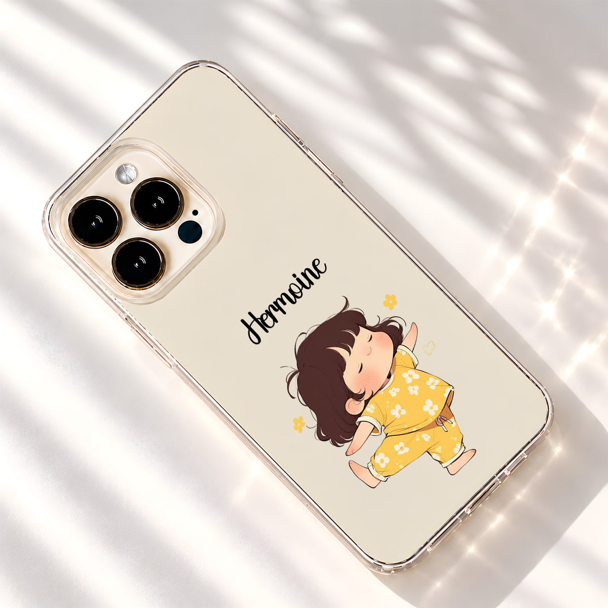 Dancing Girl Custom Name Clear Silicon Cover