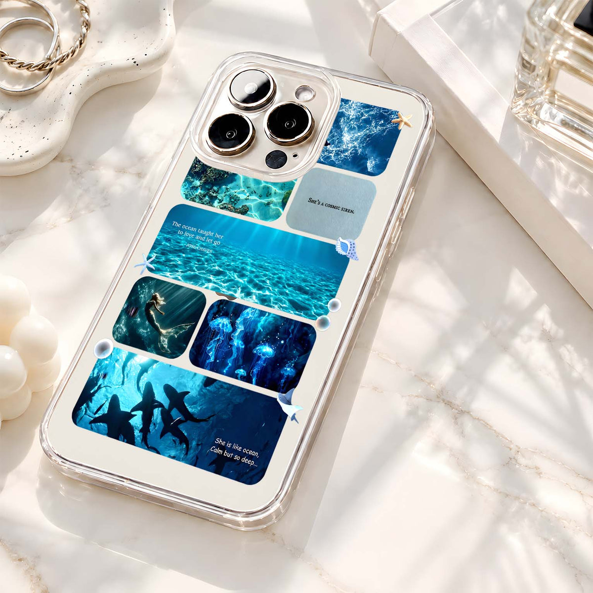 Deep Ocean Mystery Clear Silicon Cover