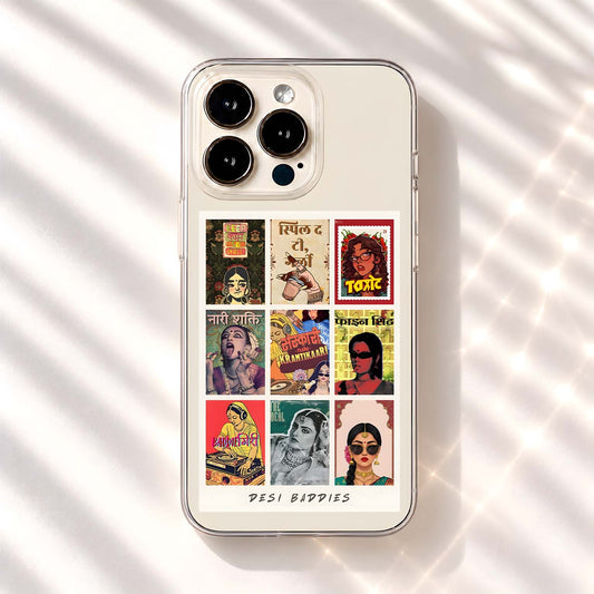 Desi Baddie Vibes Clear Silicon Cover