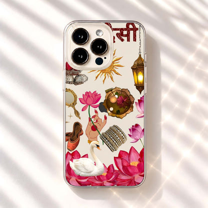Desi Girl Aesthetic Clear Silicon Cover