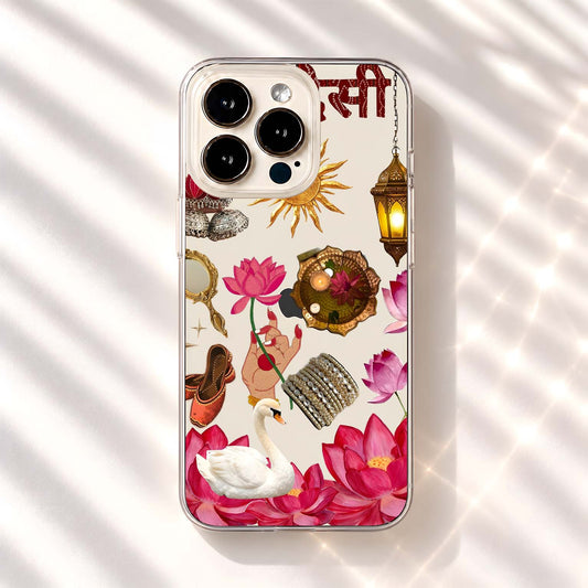 Desi Girl Aesthetic Clear Silicon Cover