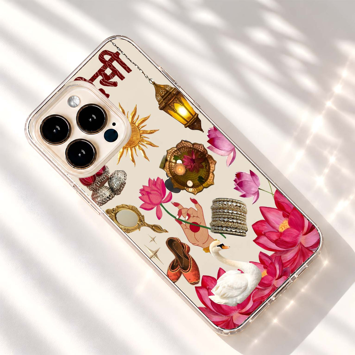 Desi Girl Aesthetic Clear Silicon Cover