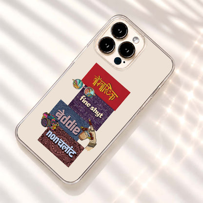 Desi Swag Collage Clear Silicon Cover