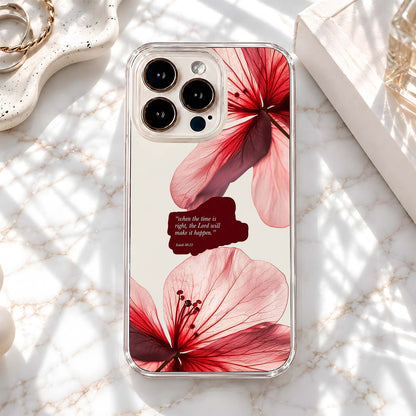 Divine Floral Faith Clear Silicon Cover