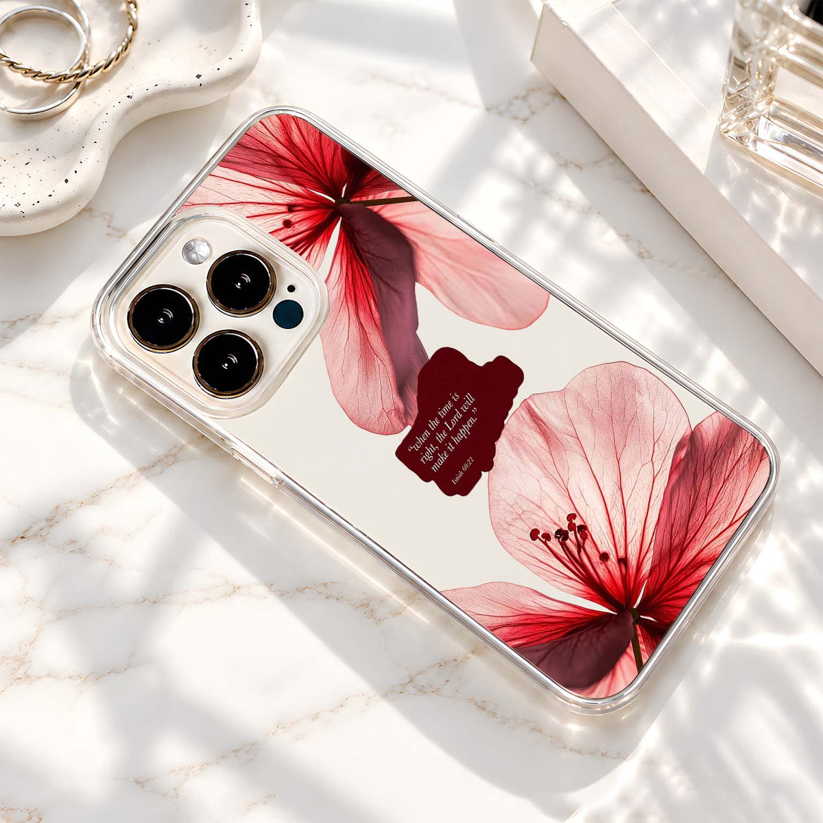 Divine Floral Faith Clear Silicon Cover
