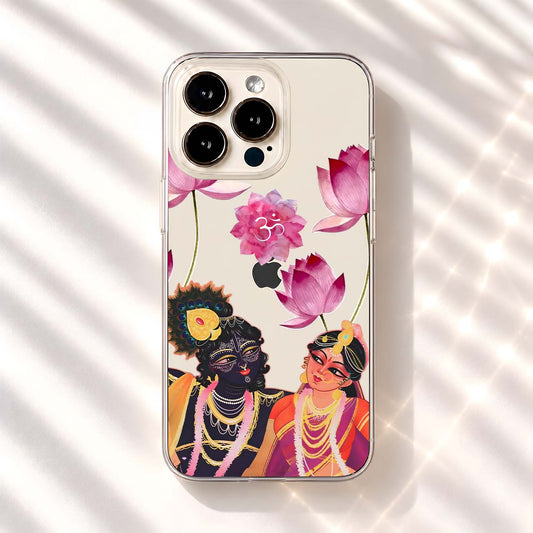 Divine Radha Krishna Clear Silicon Cover