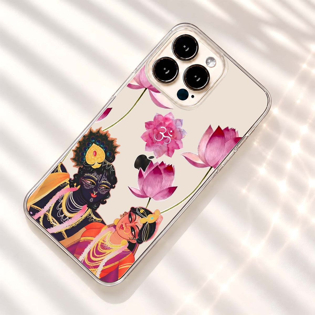 Divine Radha Krishna Clear Silicon Cover