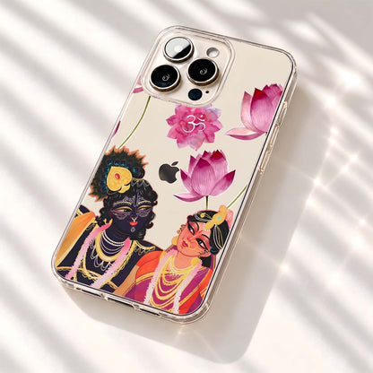 Divine Radha Krishna Clear Silicon Cover