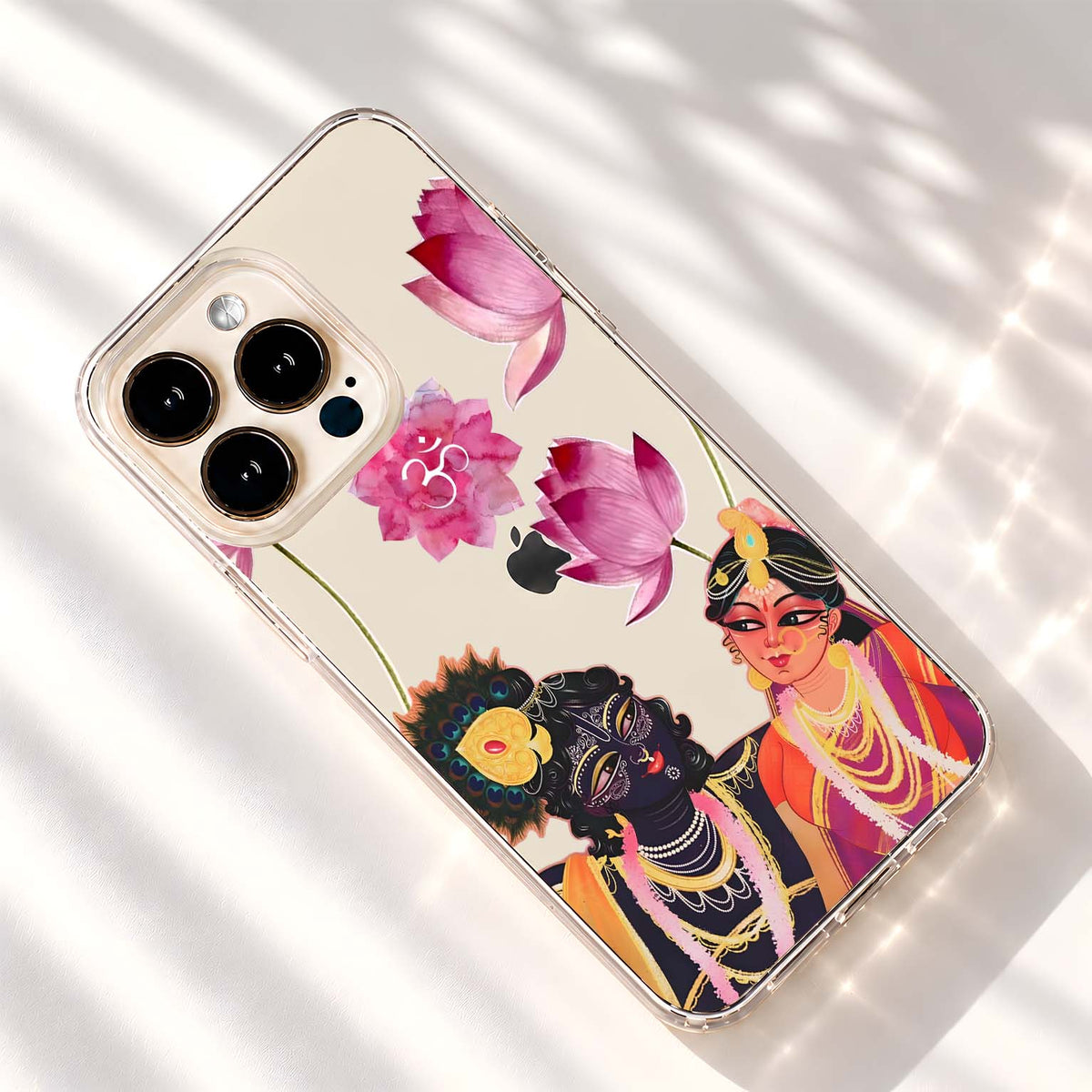 Divine Radha Krishna Clear Silicon Cover