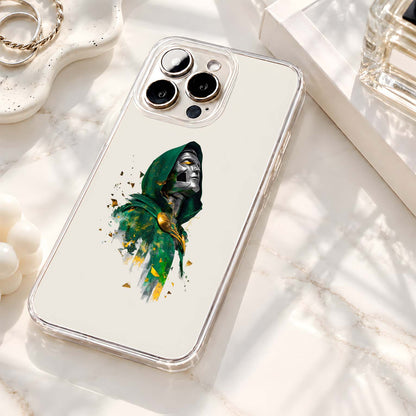 Doctor Doom Portrait Clear Silicon Cover