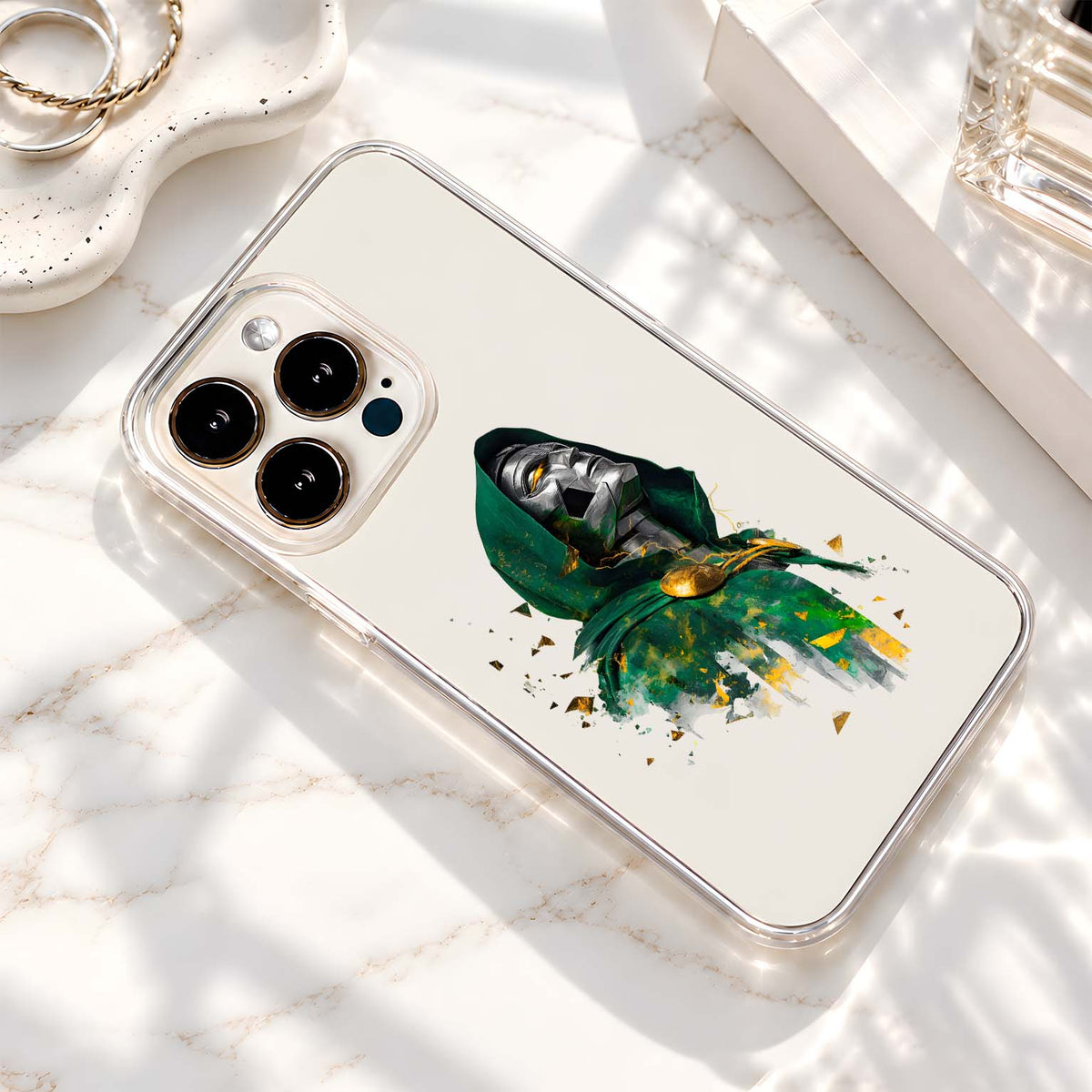 Doctor Doom Portrait Clear Silicon Cover