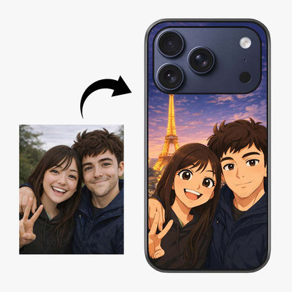 Custom Personalised Art Photo Glass Case
