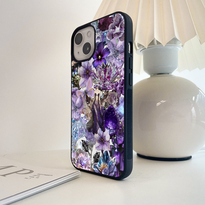 Crystal Bloom Glass Case