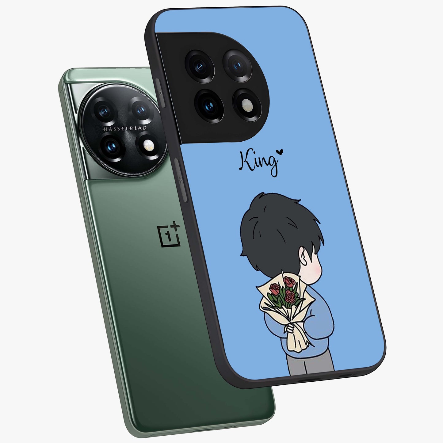 Love in My Hands Custom Name Glass Case for OnePlus 11 |1+11