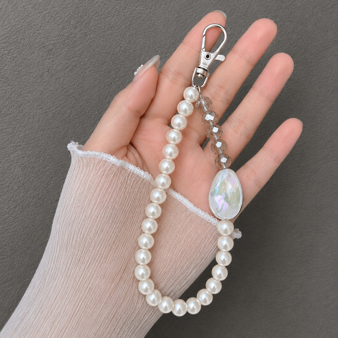Elegant Pearl Phone Charm