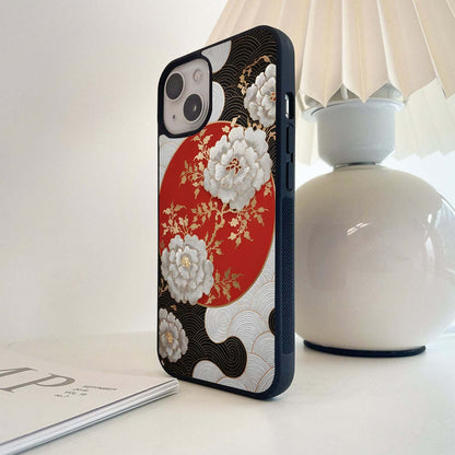 Floral Ornament Glass Case