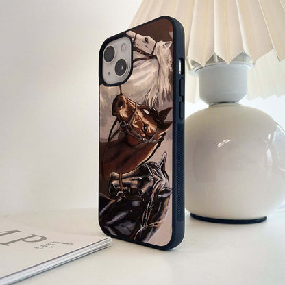 Wild Trio Gallop Glass Case