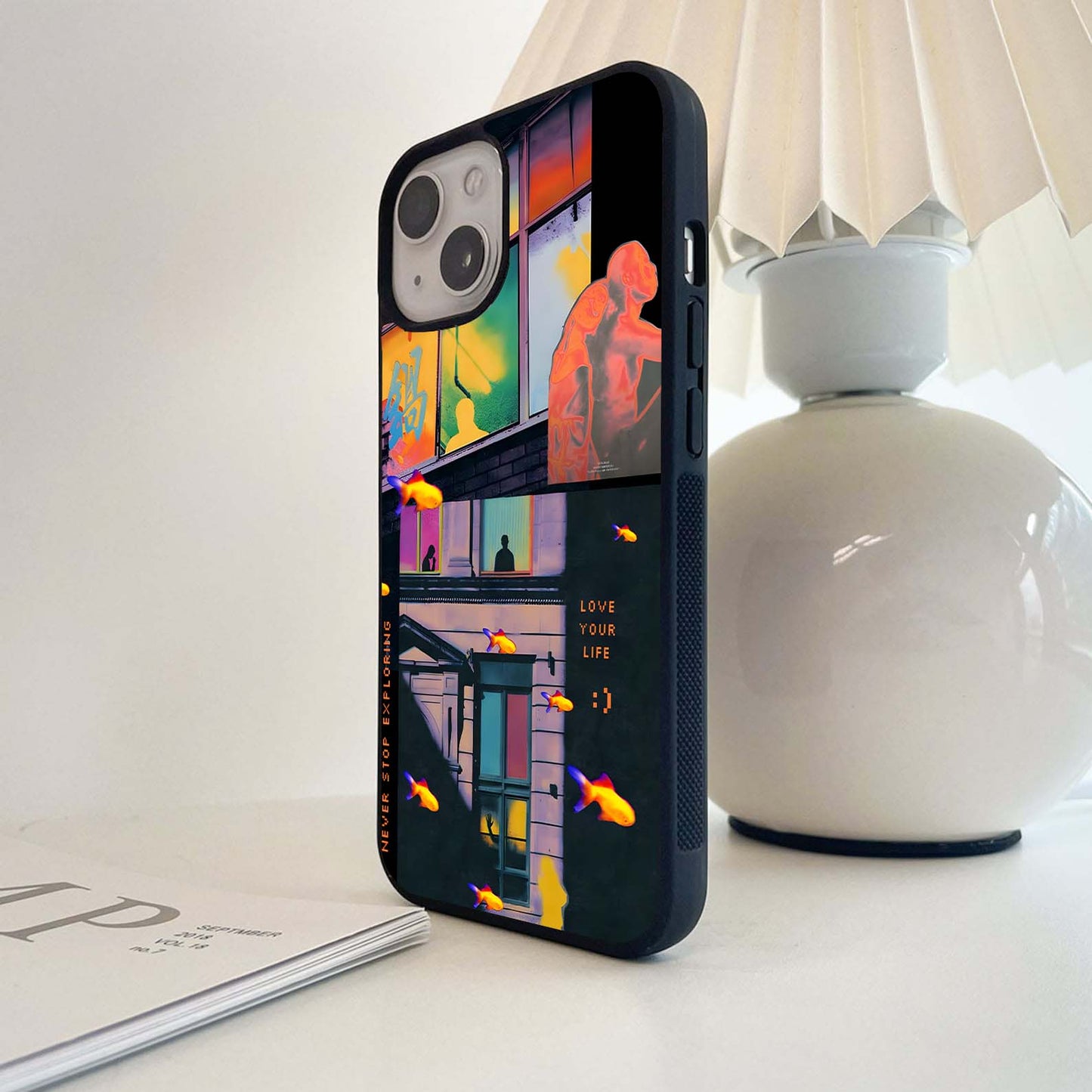 Urban Glitch Glass Case