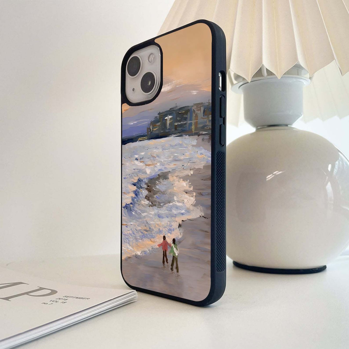 Sunset Shore Love Glass Case