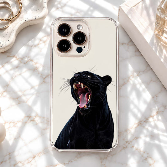 Fierce Black Panther Clear Silicon Cover