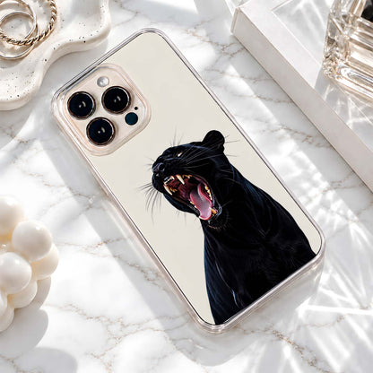 Fierce Black Panther Clear Silicon Cover