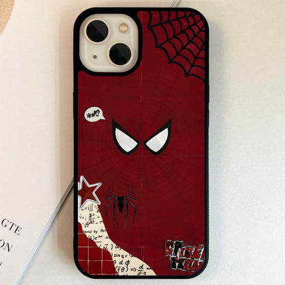 Spiderman Red Shadow Glass Case