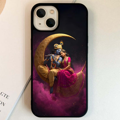 Krishna Moon Love Glass Case