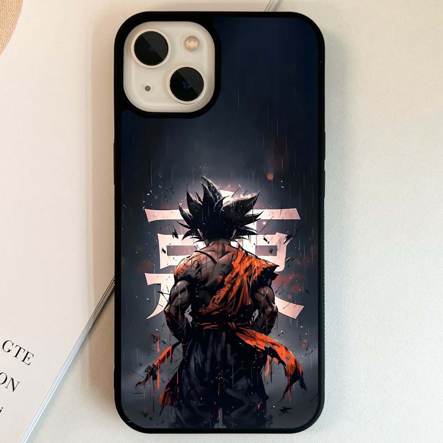 Dark Warrior In Rain Glass Case