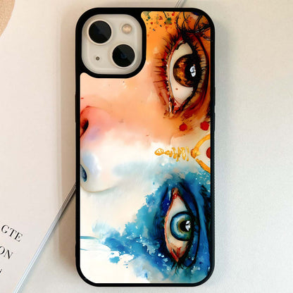 Krishna Mystic Eyes Glass Case