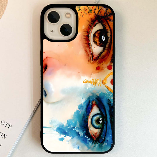 Krishna Mystic Eyes Glass Case
