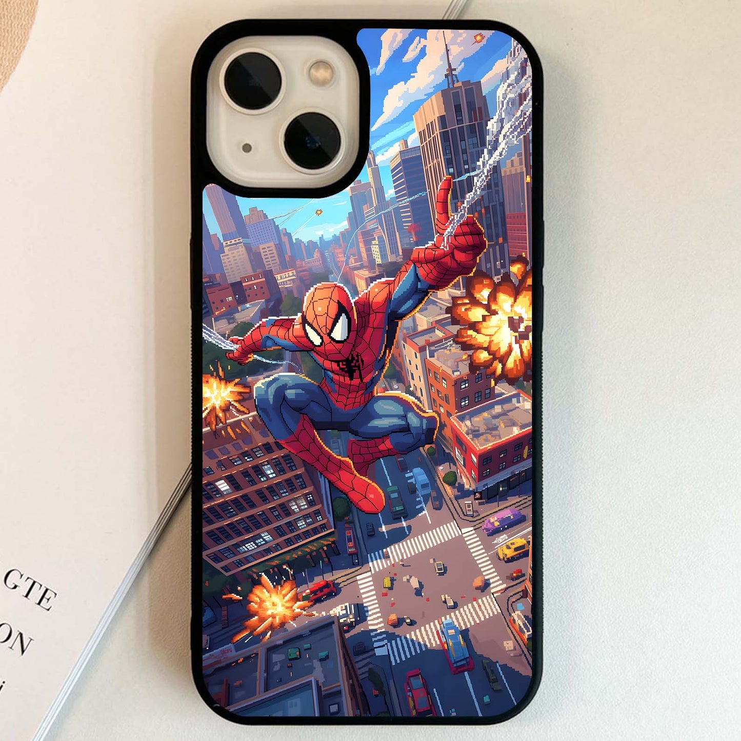 Spiderman Web Attack Glass Case