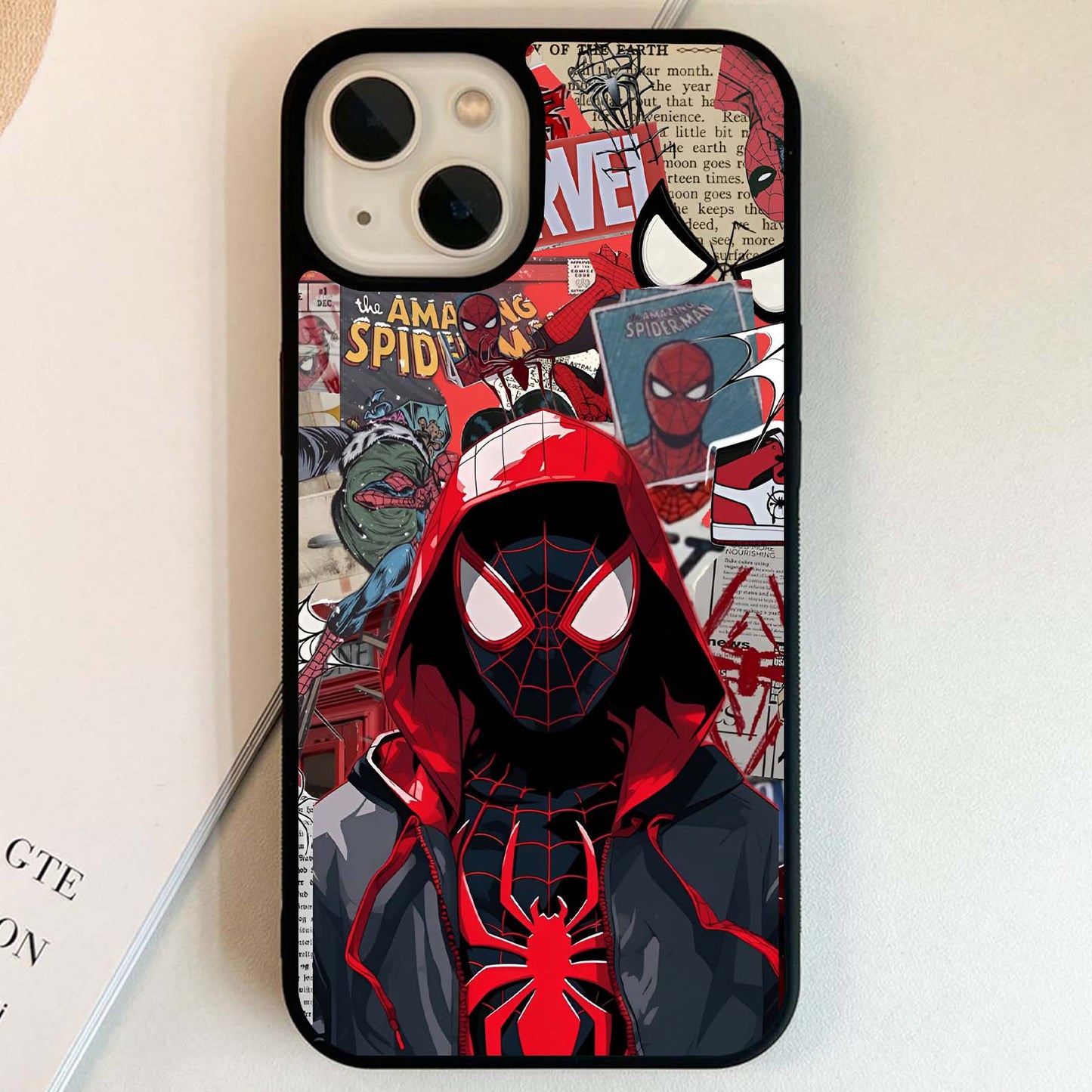 Spider Collage Street Glass Case