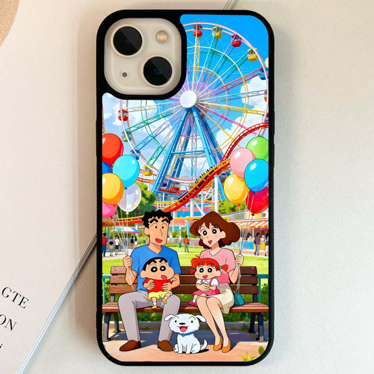 Shinchan Family Fun Glass Case