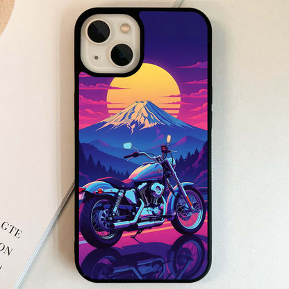 Neon Mountain Rider Glass Case