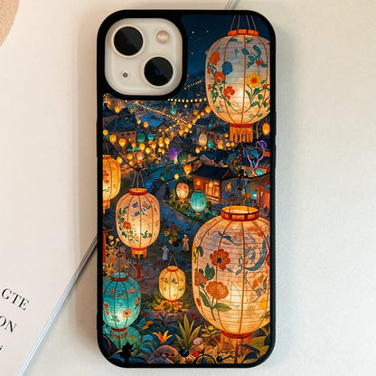 Enchanted Lantern Village Glass Case