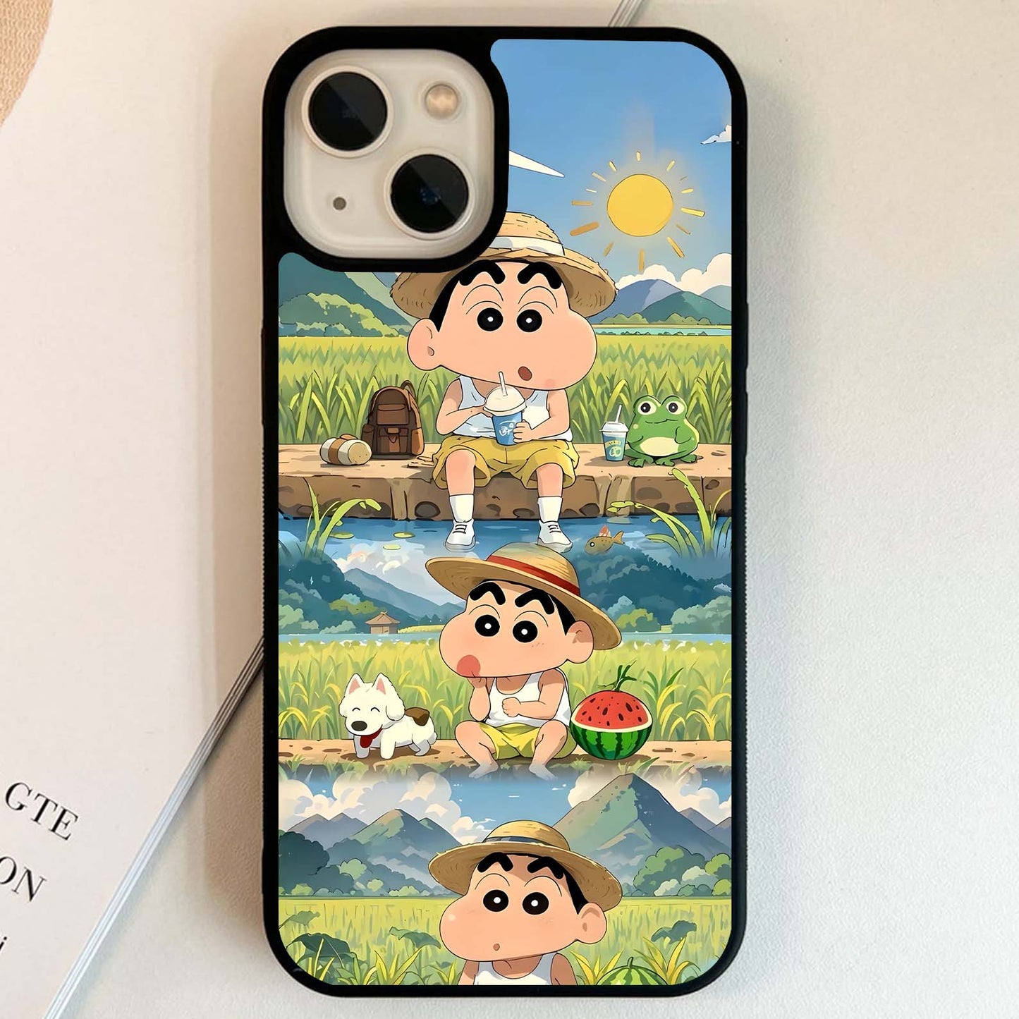 Shinchan Farm Days Glass Case