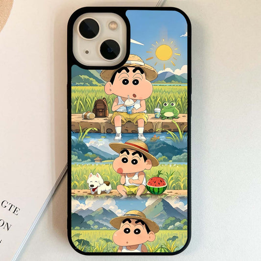 Shinchan Farm Days Glass Case