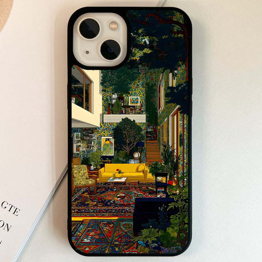 Modern Jungle Living Glass Case