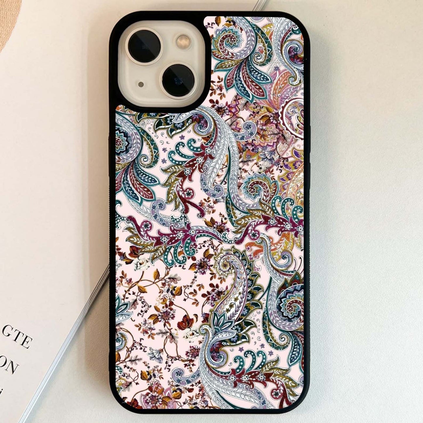 Blush Paisley Dreams Glass Case