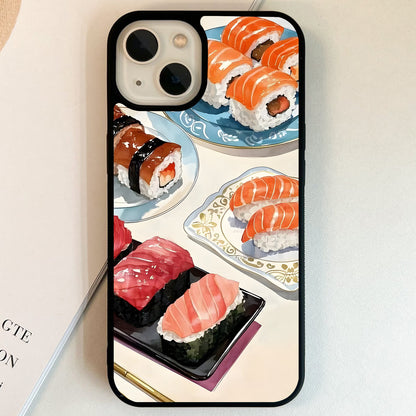 Fresh Sushi Feast Glass Case