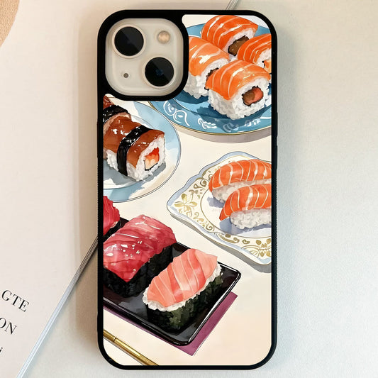 Fresh Sushi Feast Glass Case