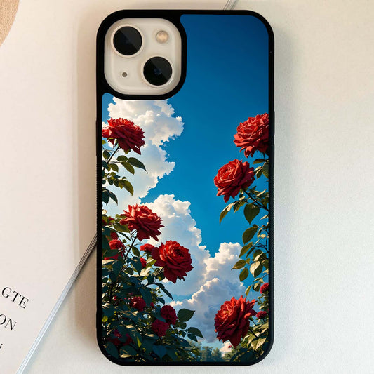 Crimson Rose Heaven Glass Case