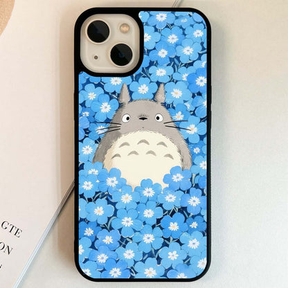 Blue Blossom Totoro Glass Case