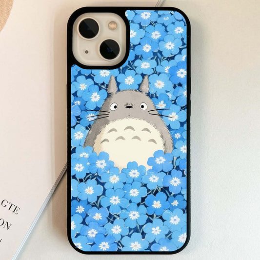 Blue Blossom Totoro Glass Case