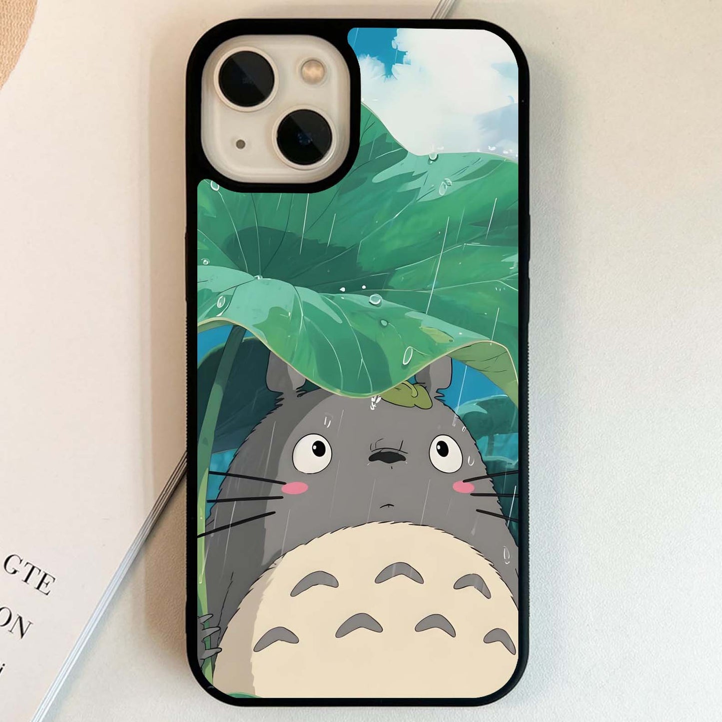Rainy Totoro Shelter Glass Case