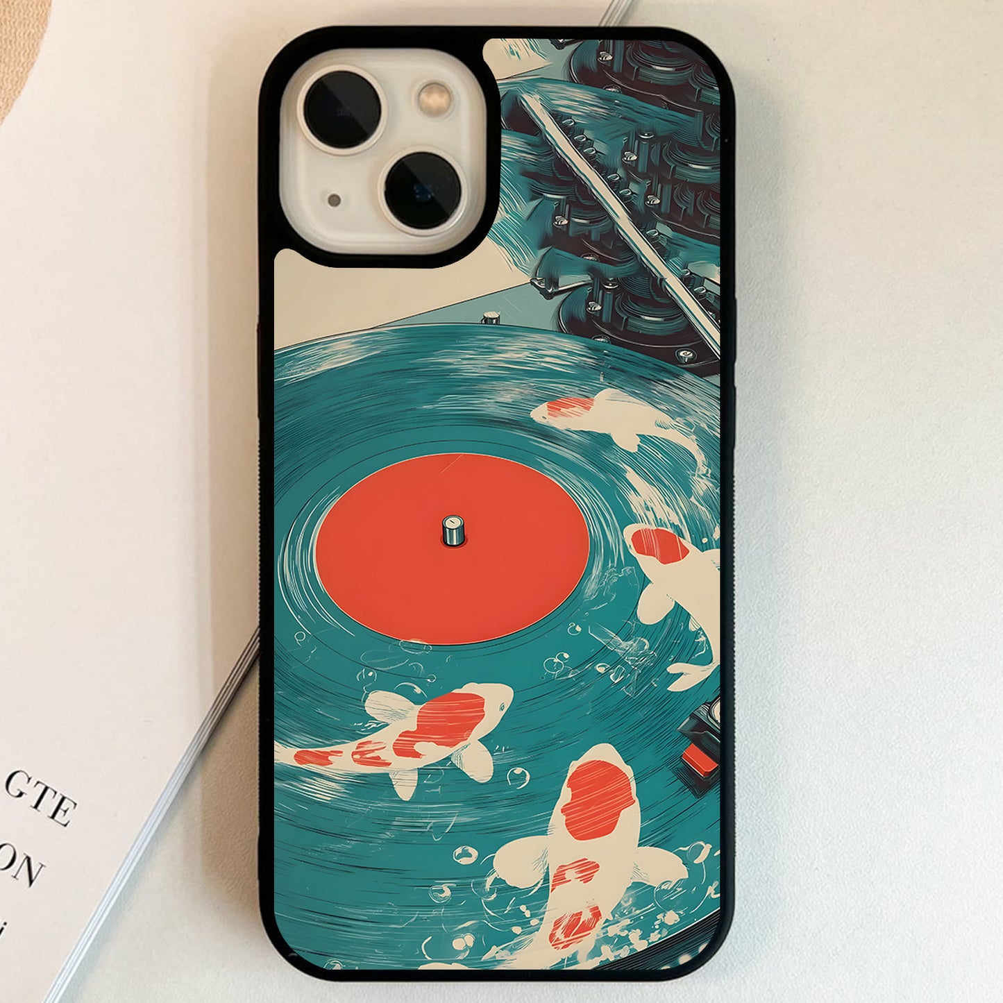 Koi Melody Waves Glass Case