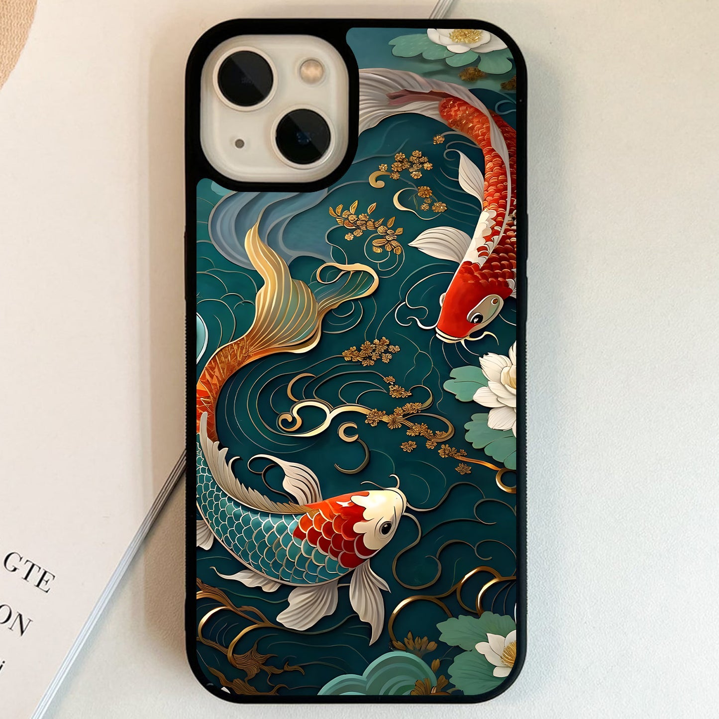 Lotus Koi Dreams Glass Case