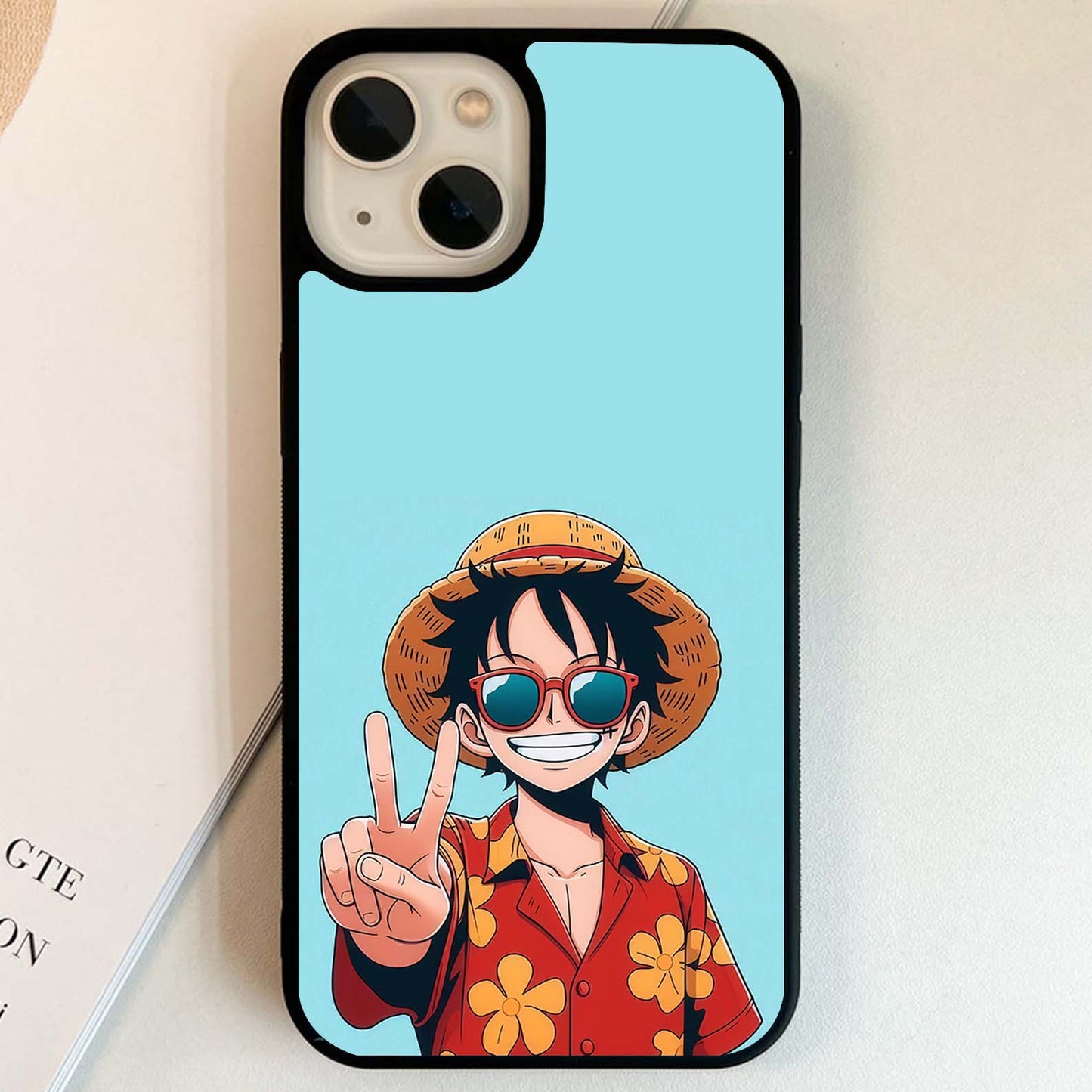 Luffy Summer Anime Vibe Glass Case