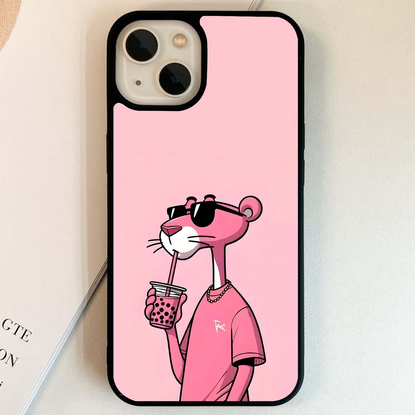 Pink Panther Glass Case