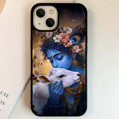 Krishna Divine Glance Glass Case